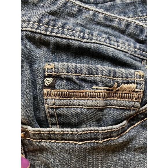 Rock & Roll Cowboy Jeans Men's 38X32 Pistol Straight Denim Western Work Worn In - Picture 10 of 12